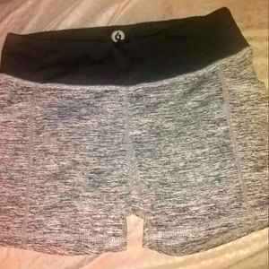 Mona B Gray/Black Spandex Bicycle Shorts